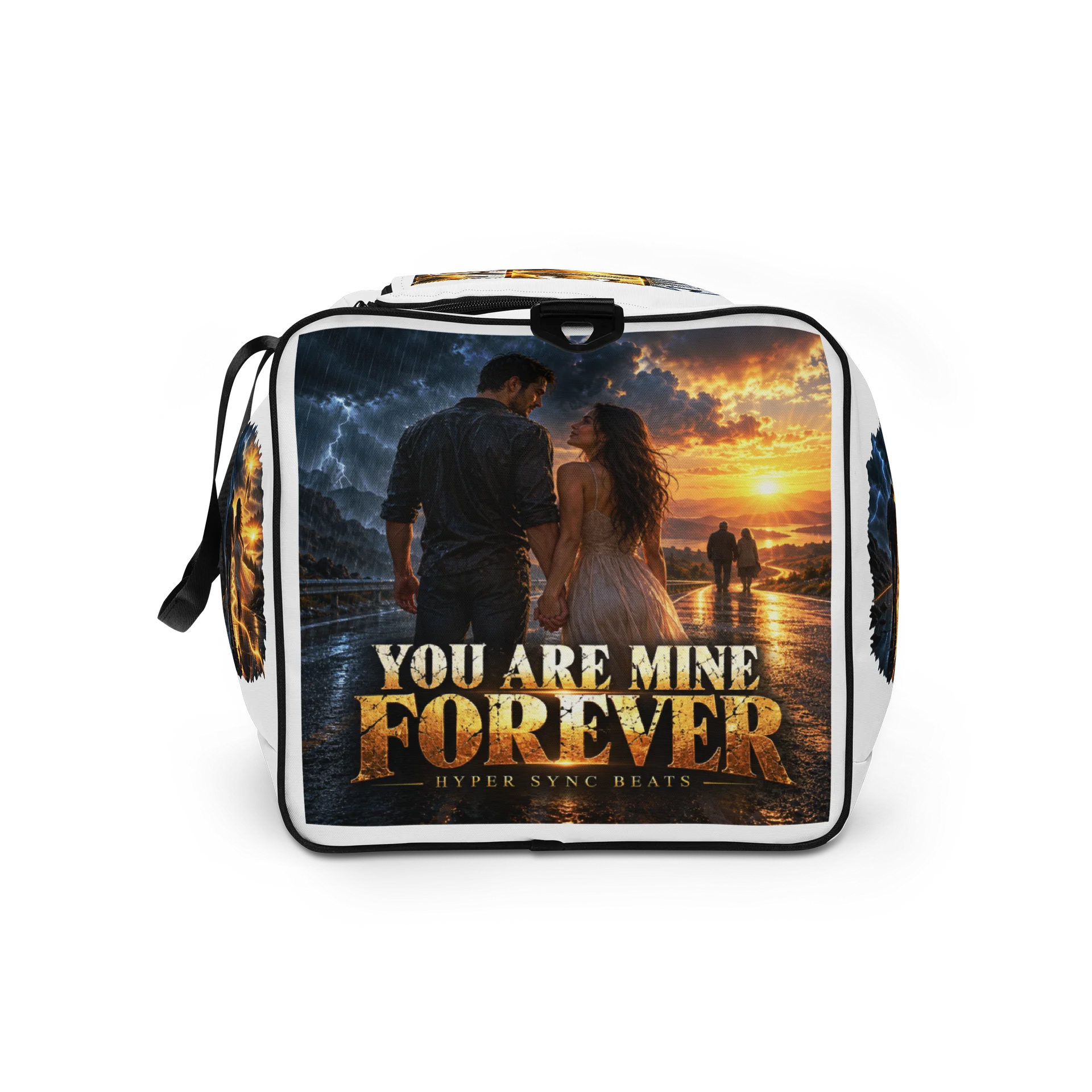 You Are Mine Forever—Hyper Sync Beats Premium All-Over Print Duffle Bag product image (9)