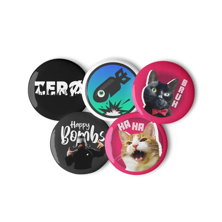 HappyBombs Pin Badges product image (2)