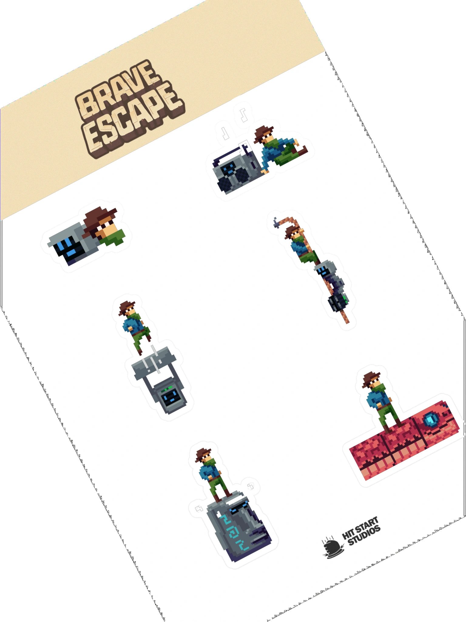 Brave Escape Sticker Sheet product image (1)