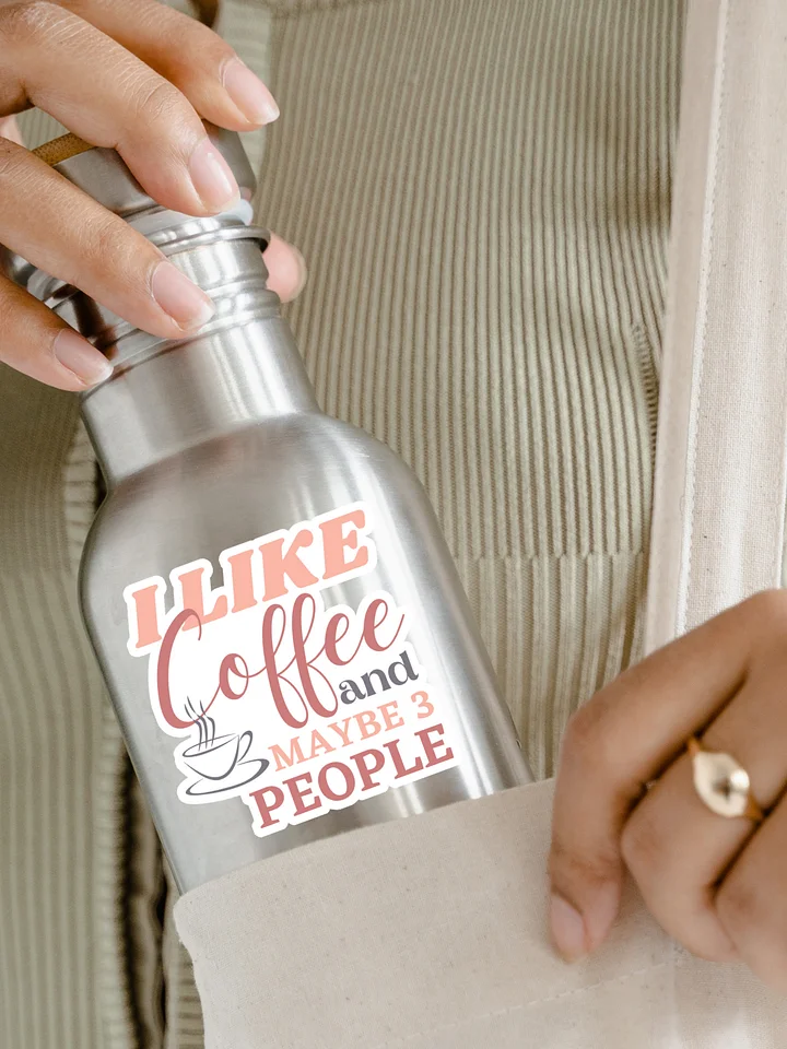 I Like Coffee and Maybe 3 People Sticker product image (1)