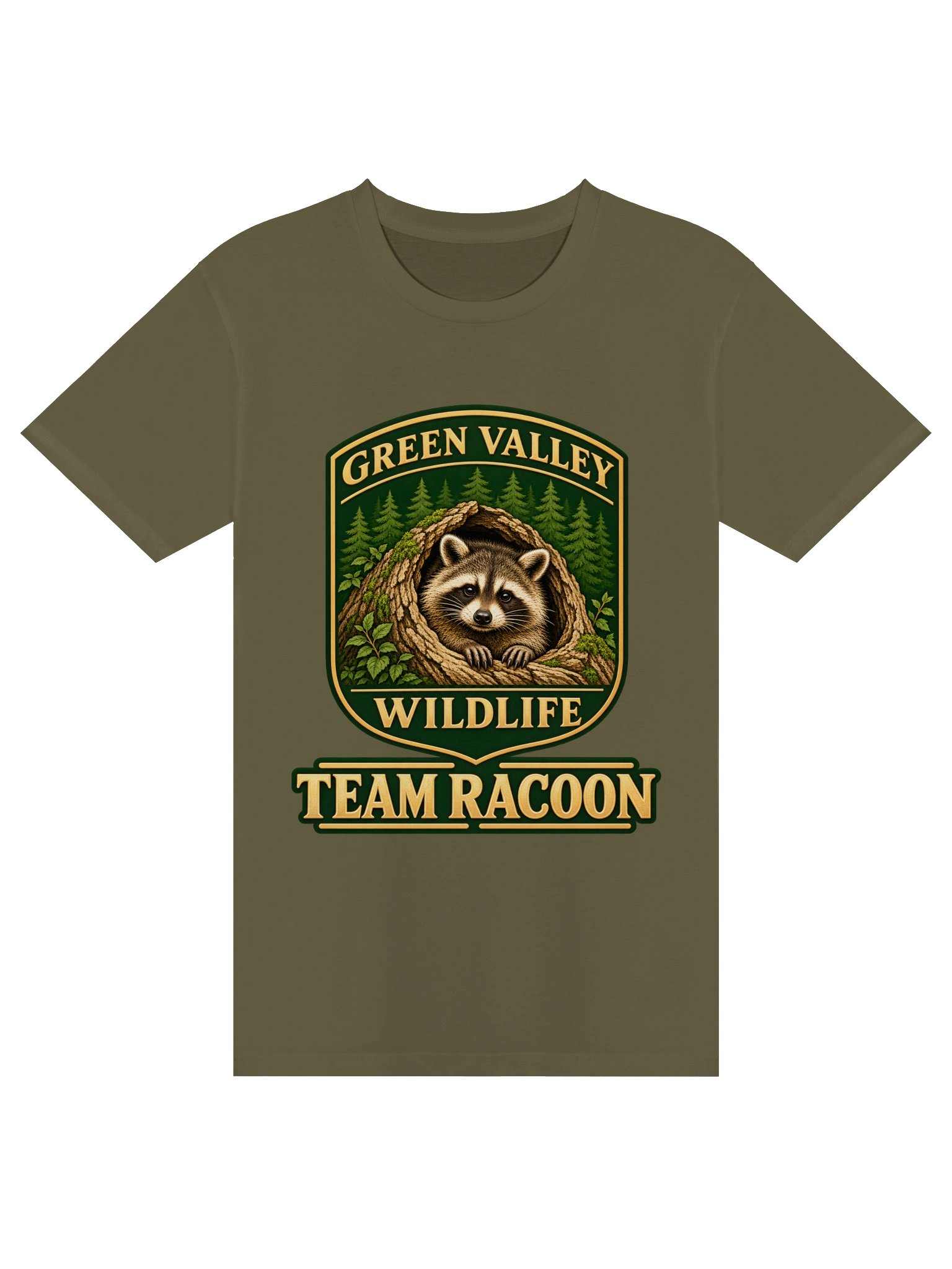 Green Valley Wildlife - Team Racoon T-Shirt product image (1)