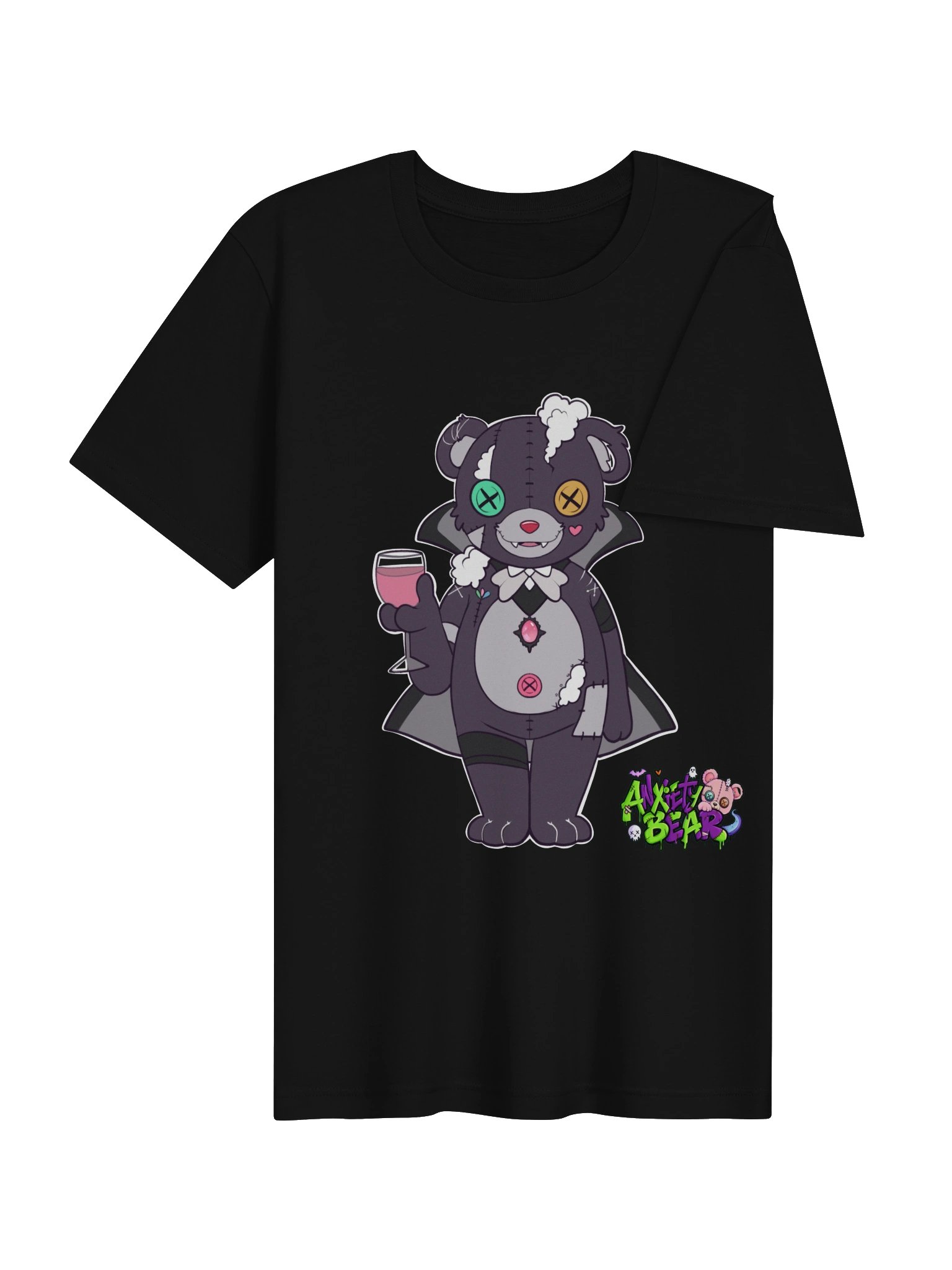 Anxiety Bear Scare Bear Tshirt: VampBear product image (42)