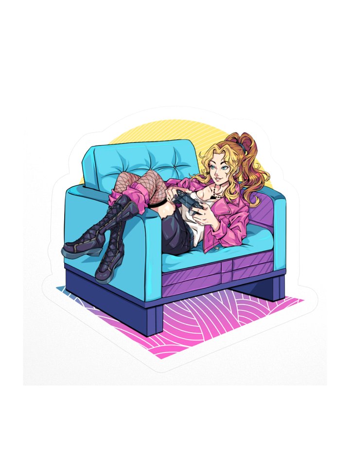 Vaporwave Lounge Sticker product image (2)
