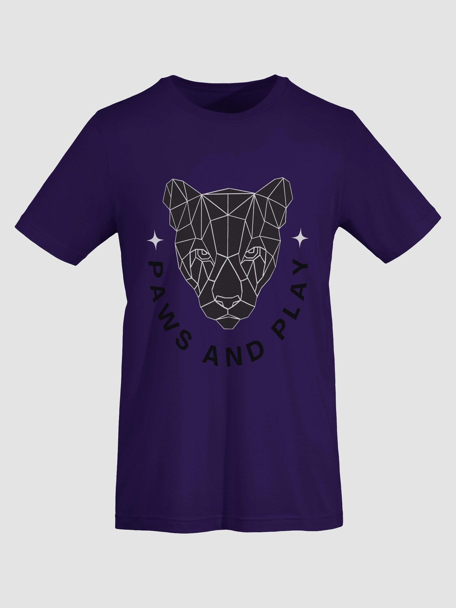 Geometric Big Cat Head T-Shirt product image (7)