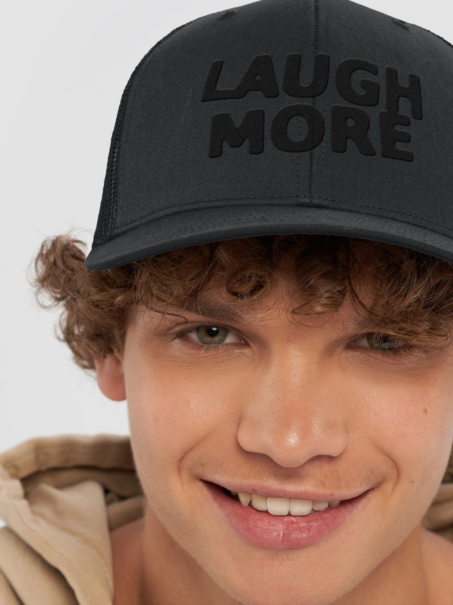 Laugh More Trucker Hat product image (8)