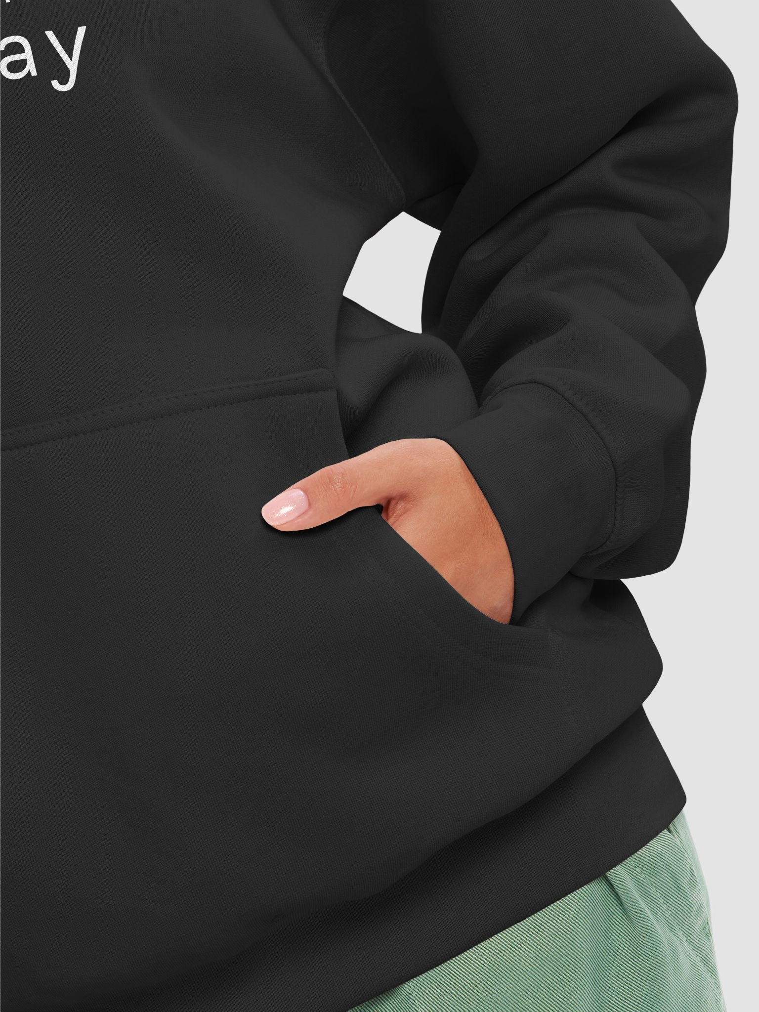 Playful Mood Green Skull Hoodie product image (22)