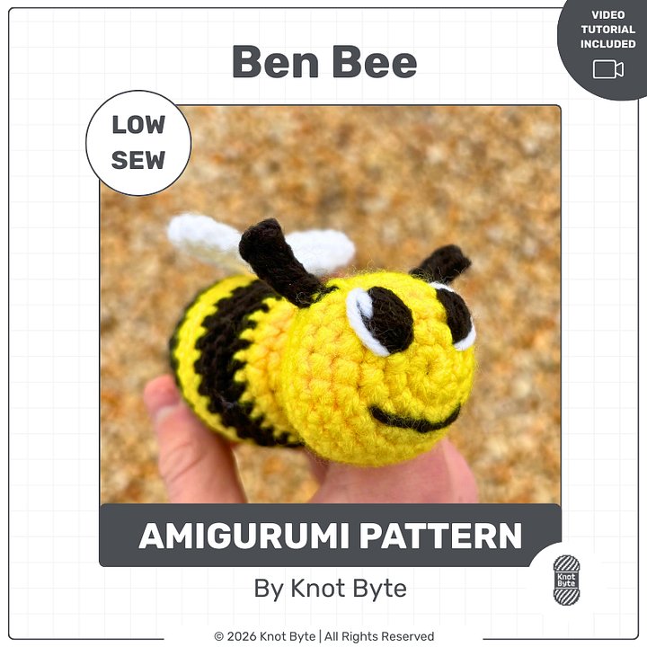 Ben Bee Amigurumi Pattern product image (1)