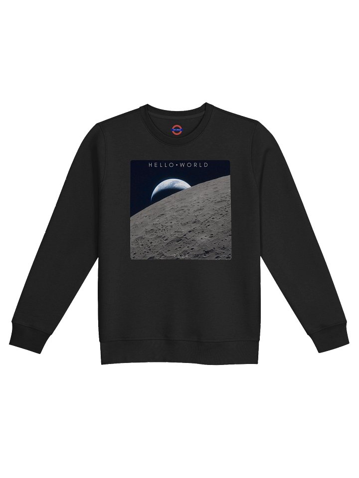 Hello World Earth Rising Above The Moon Sweatshirt product image (1)
