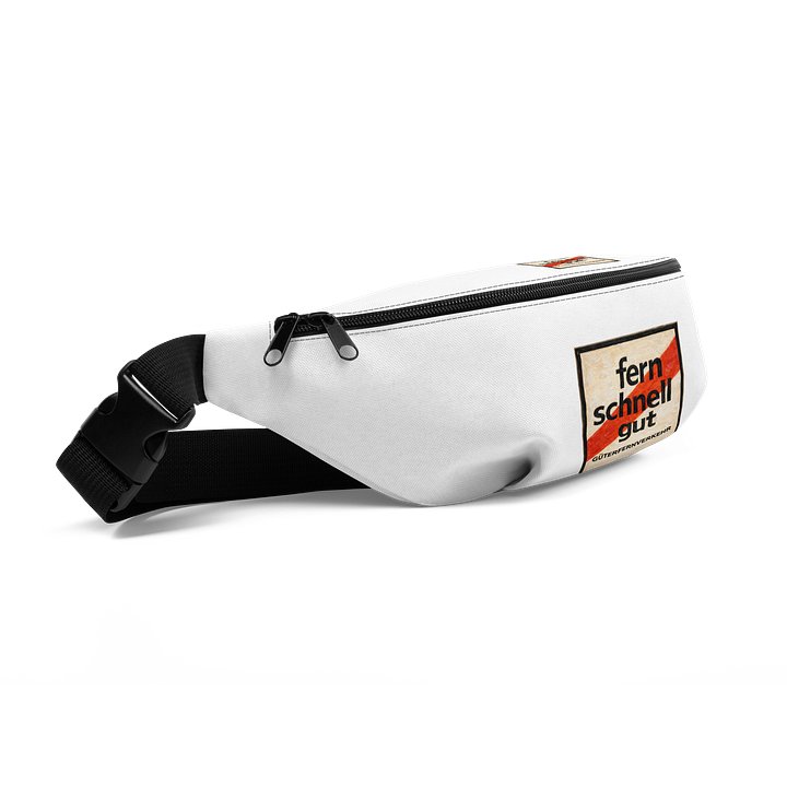 Fern Schnell Gut Waist Bag – Vintage Güterfernverkehr Print product image (2)