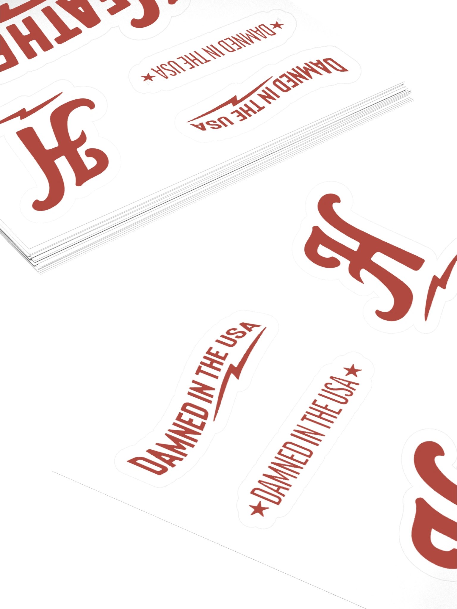 Heathens Scarlet Logo Kiss Cut Stickers product image (4)