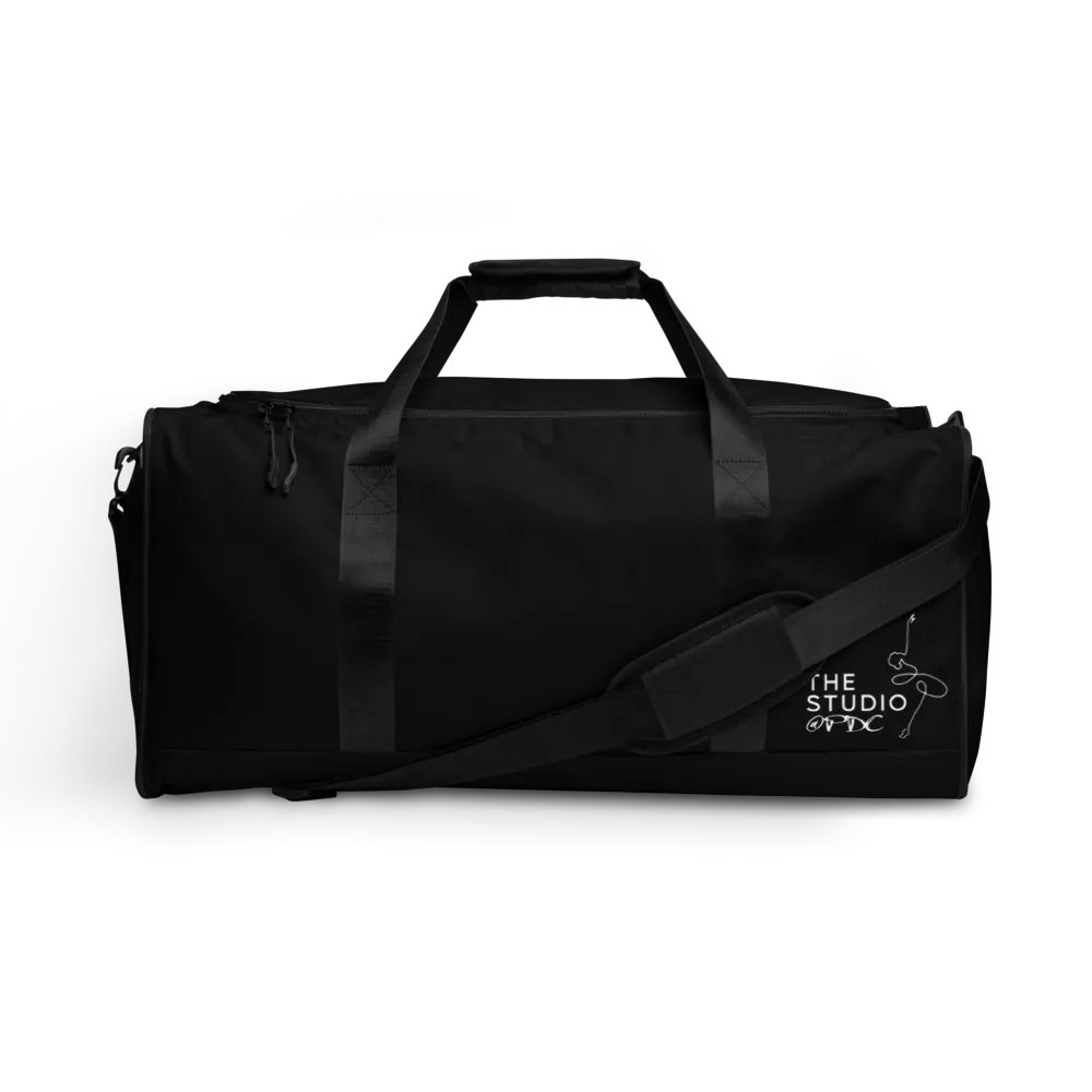Large Dance Bag | Black with White Logo and Quote product image (1)
