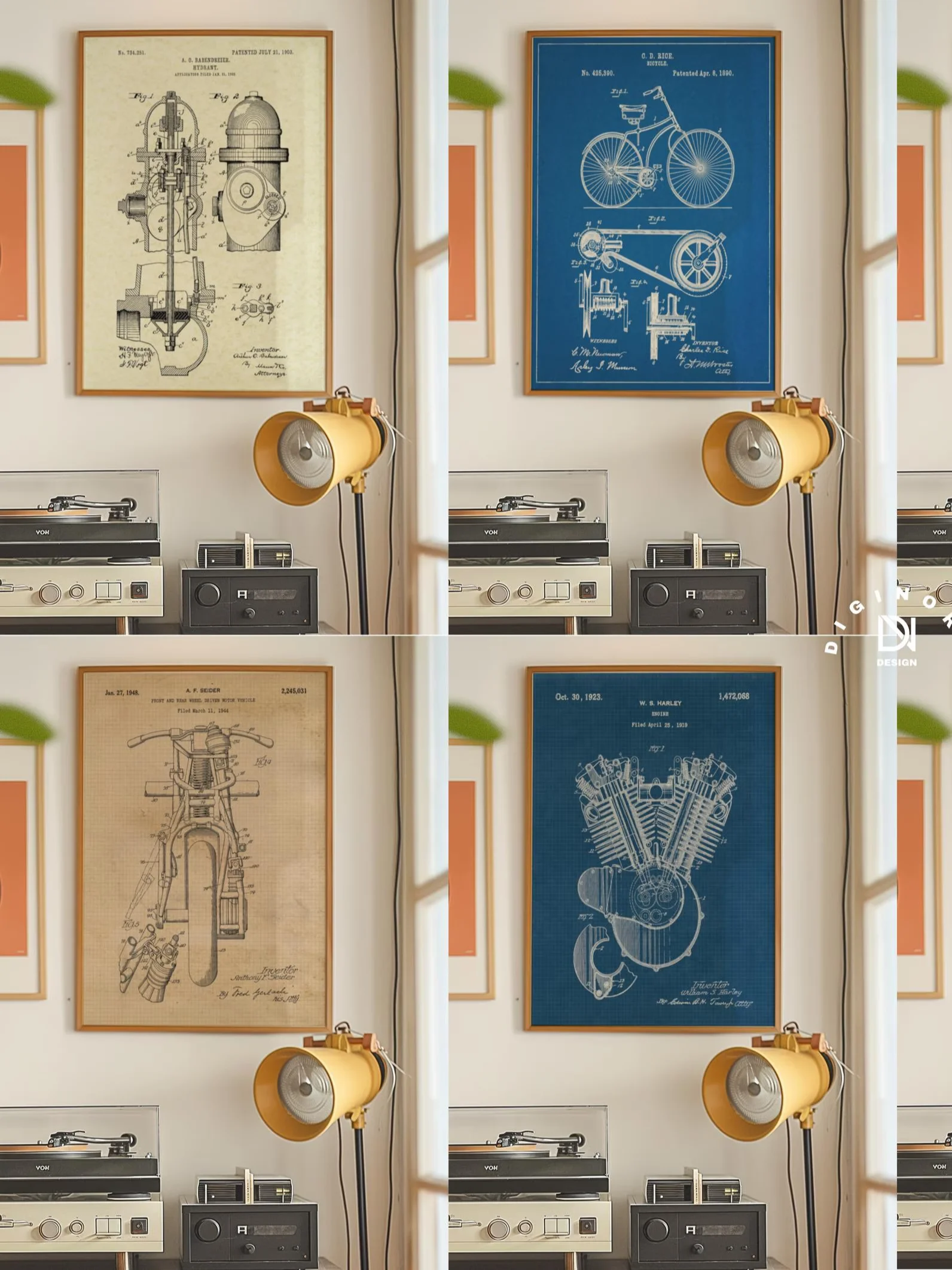 3000 MEGA Vintage Patent Posters Bundle Digital Print Set product image (5)