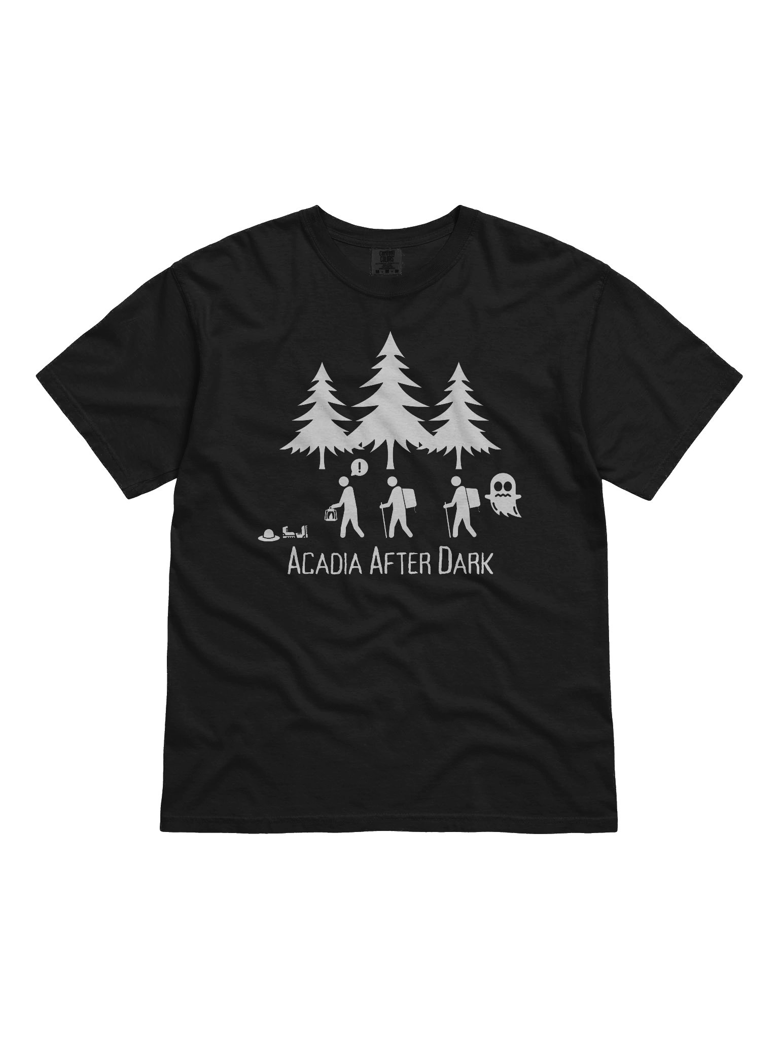Acadia After Dark Hiking with Ghosts Tee product image (4)