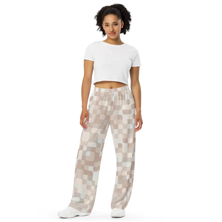 BUIII Pixelated Geometry: Whispering Sands Wide-Leg Pants product image (2)