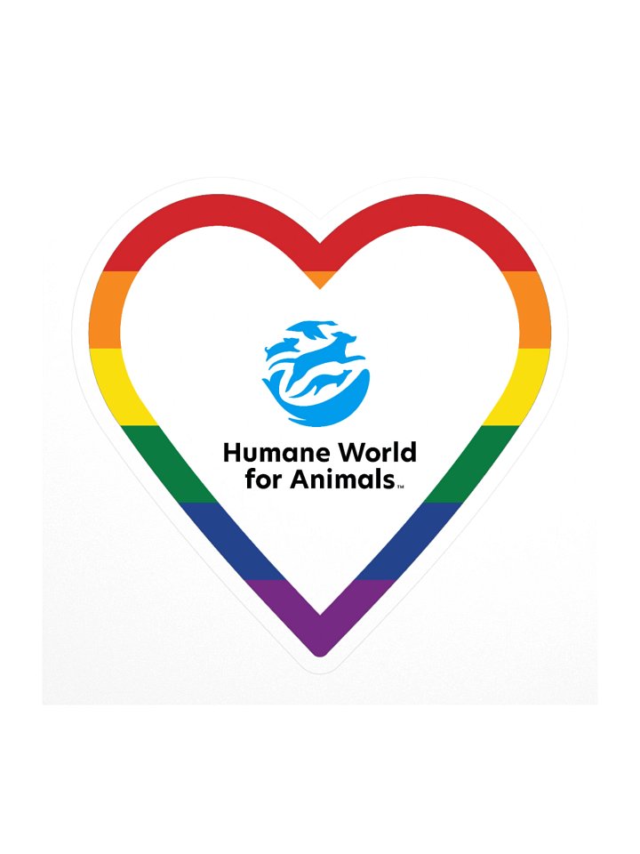 Rainbow heart logo - Sticker product image (2)