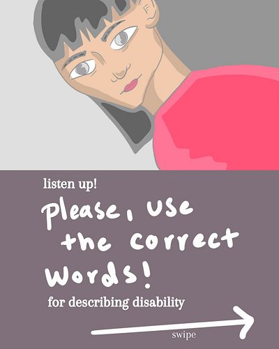 Which words should we use to describe disability? Hint: I already used it! Swipe to read more!>>

#autismspectrumdisorder #au...