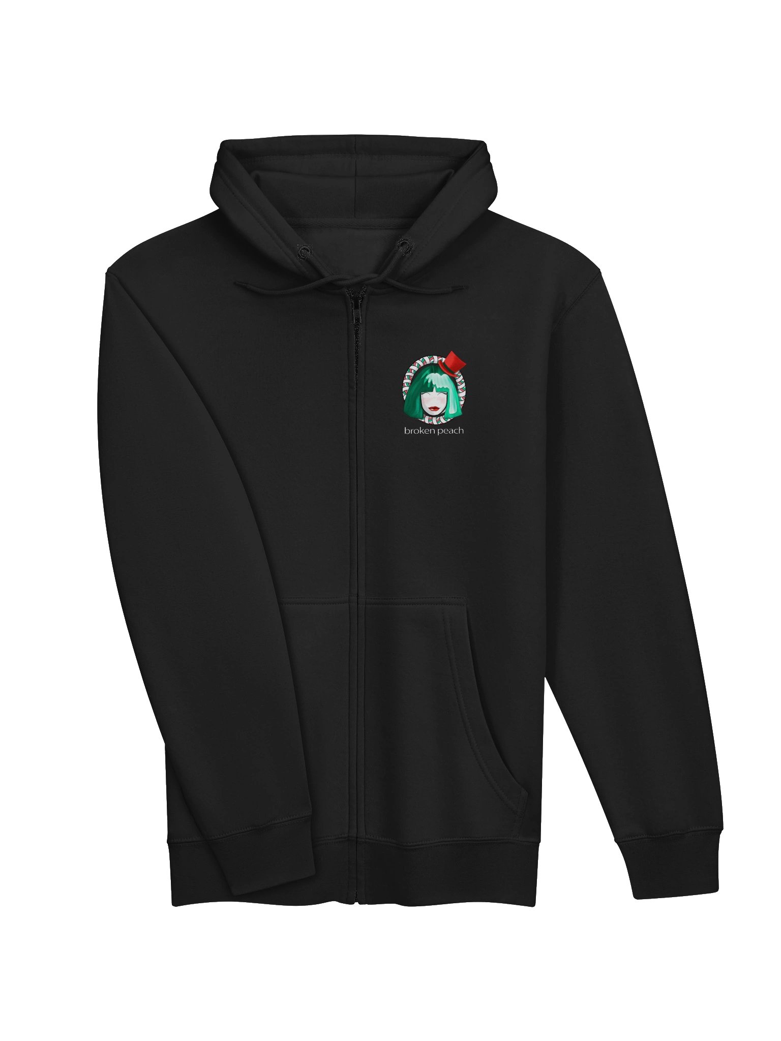 Broken Peach – Unisex Christmas Special Edition Zip Hoodie product image (3)