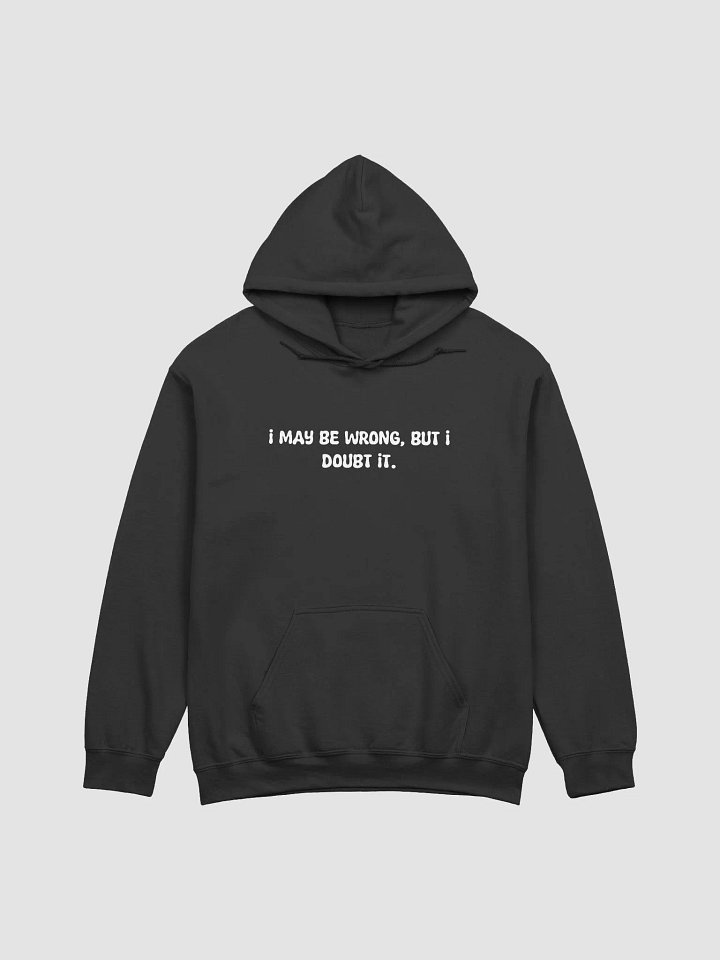 I may be wrong Hoodie product image (1)