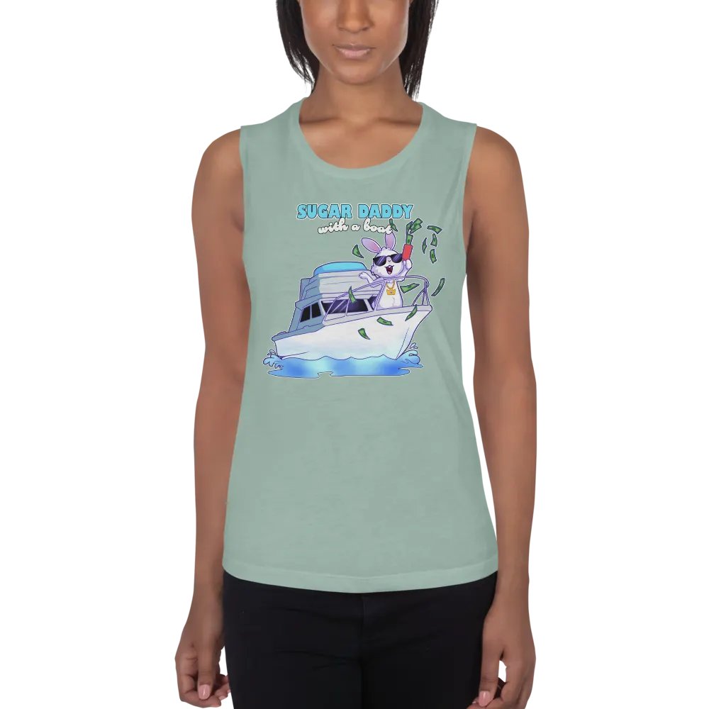 Sugar Daddy With A Boat Women's Tank product image (1)