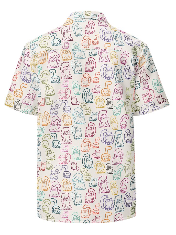 Lots-a-Kitties Oversized Button-Down Shirt product image (2)