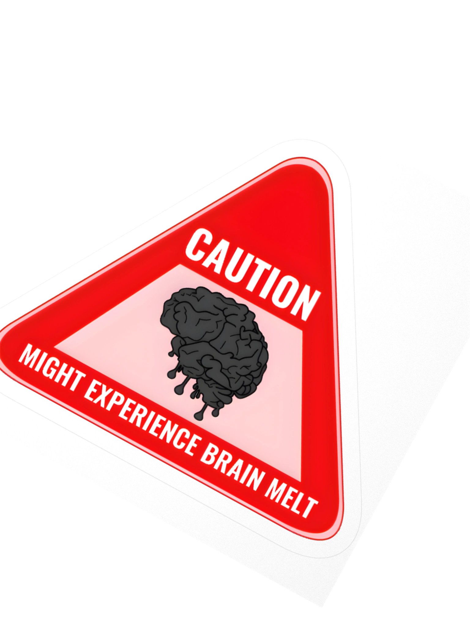 Caution: Brain Melt Sticker product image (3)