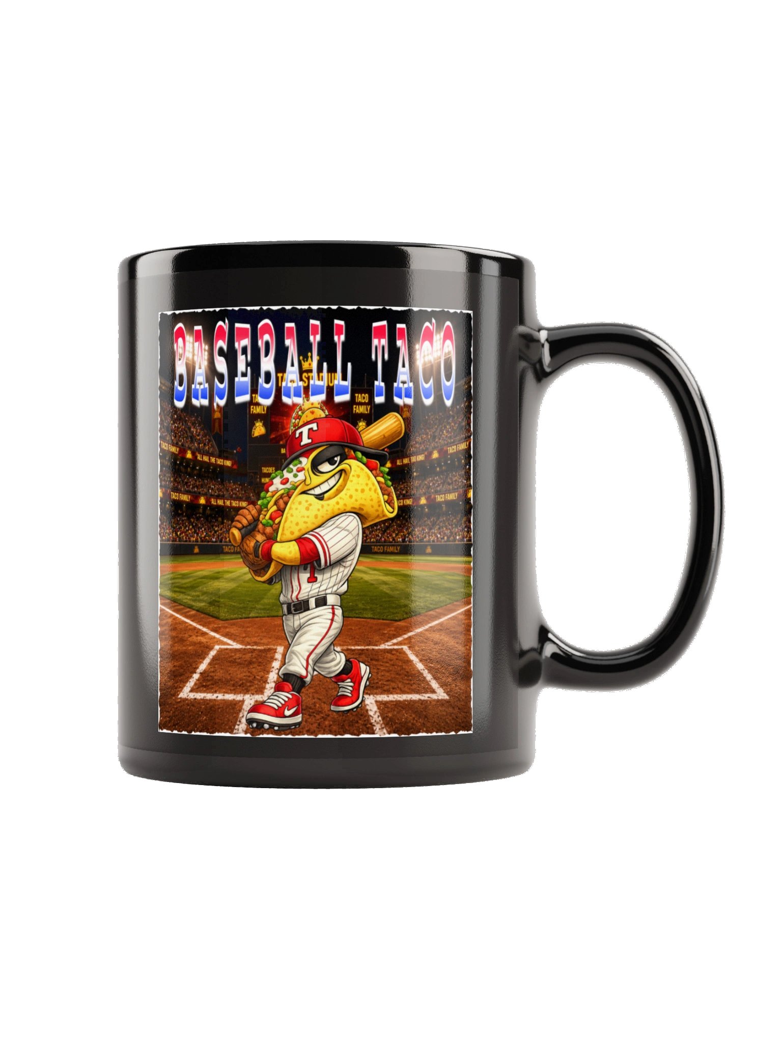 Baseball Taco Cartoon Mug - The Taco Family product image (5)
