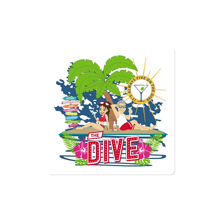 Tropical Dive Die-Cut Magnets product image (2)