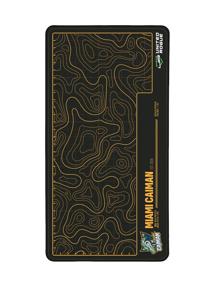 Miami Caiman Map Desk Mat product image (2)
