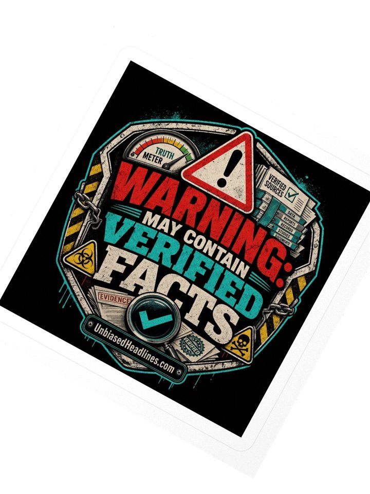 Warning: May Contain Verified Facts Sticker product image (2)