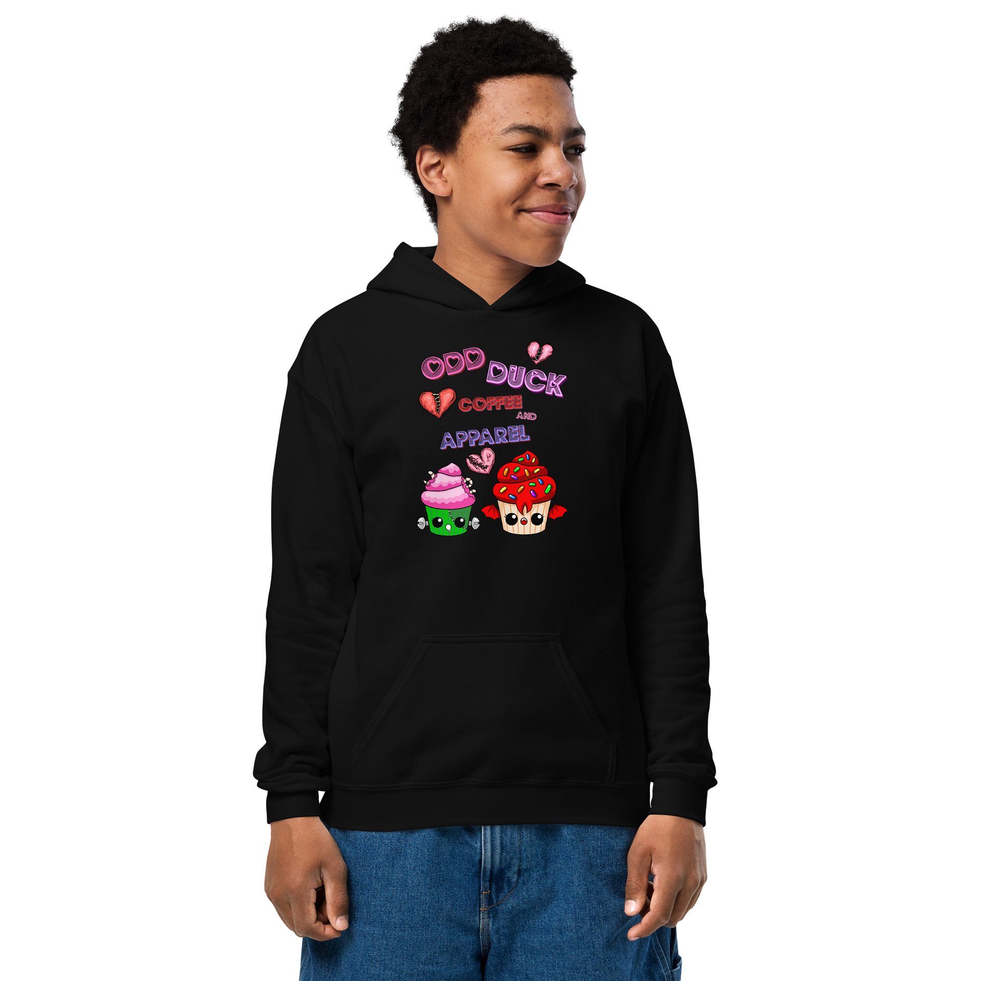 Odd Duck Cupcake Youth Hoodie product image (1)