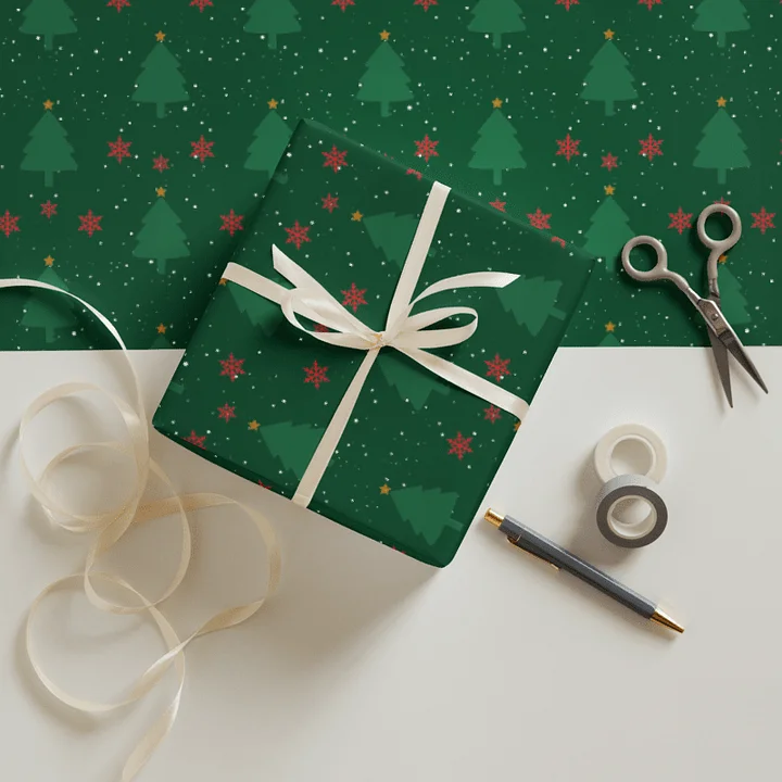 Festive Evergreen Wrapping Papers product image (1)