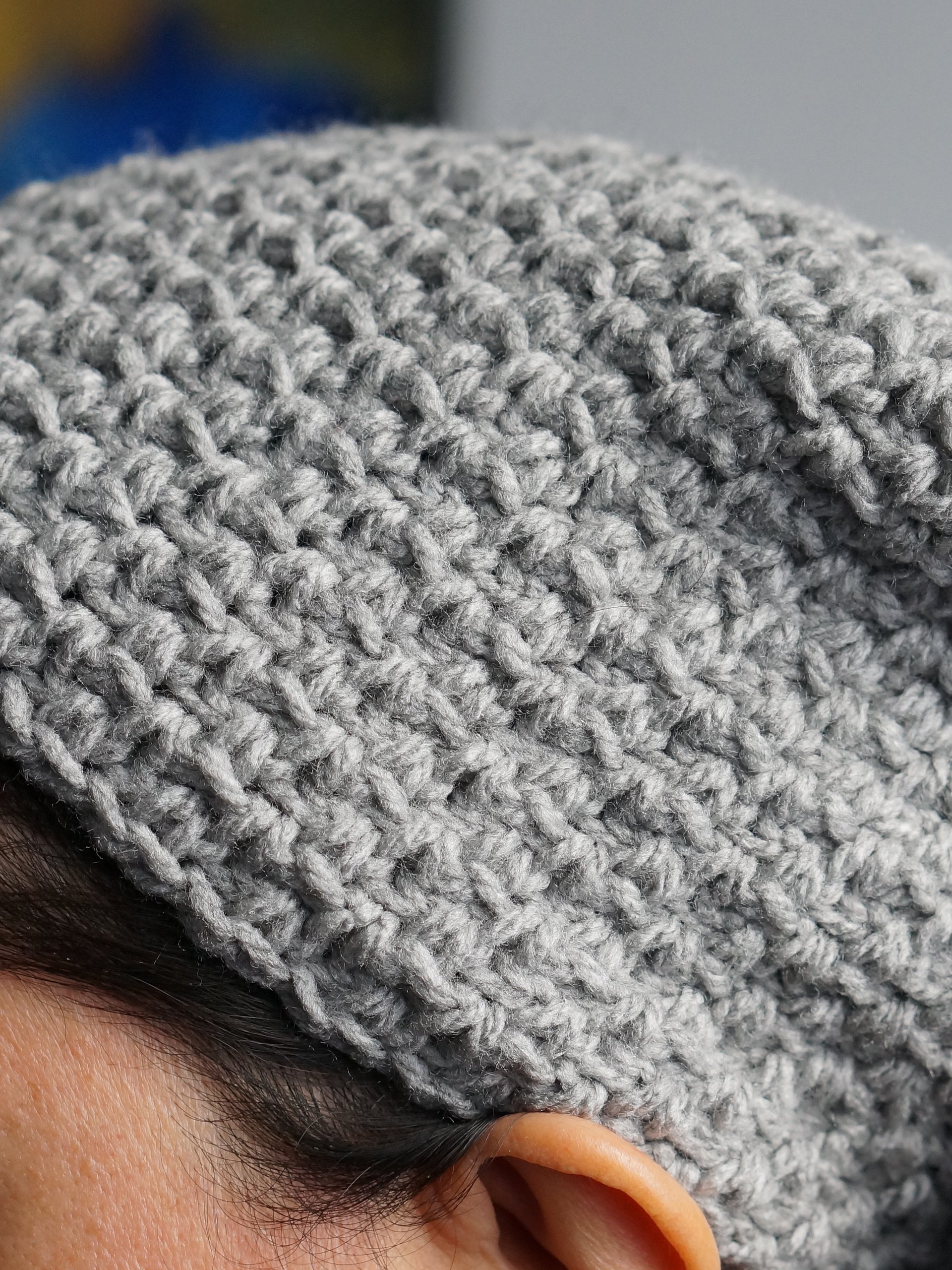 Moss stitch bandana pdf pattern product image (3)