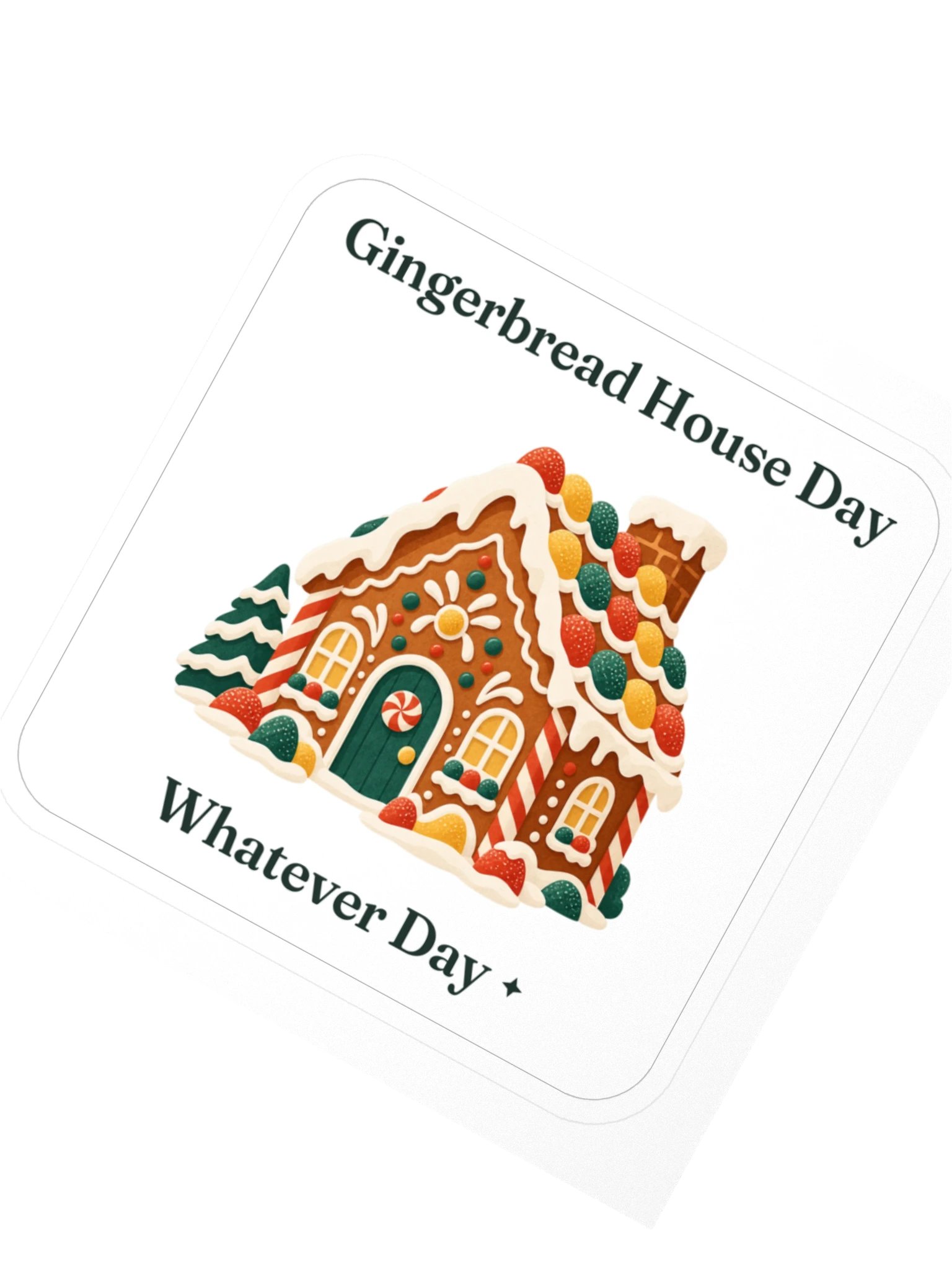 Gingerbread House Day Sticker product image (2)