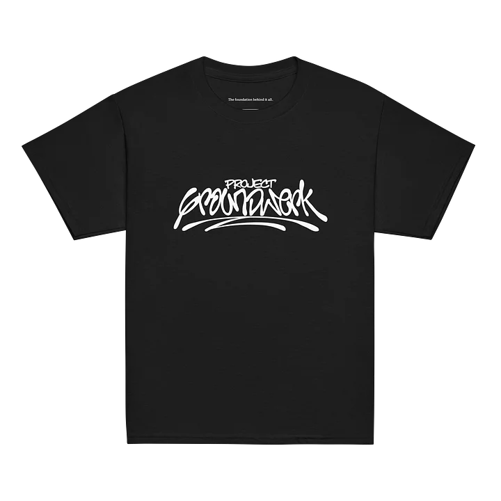 Project Groundwerk Classic Logo Youth Classic Black Tee product image (1)