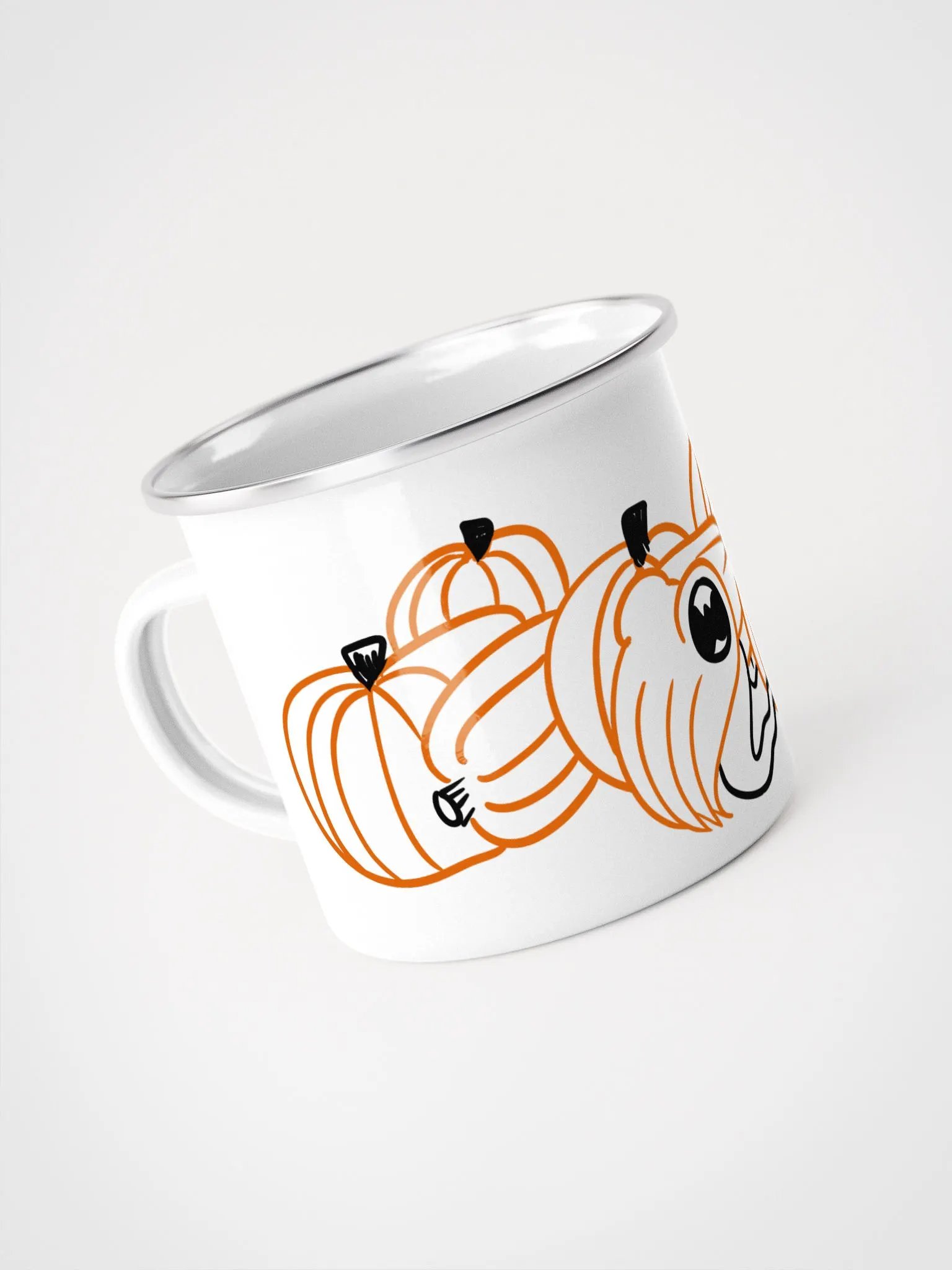 Pumpkin Patch Doodle Mug - black & orange product image (4)