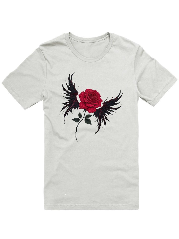 Crimson Rebellion – Winged Rose Tee, Iconic Soft Tee: Bella+Canvas Supersoft T-Shirt product image (1)