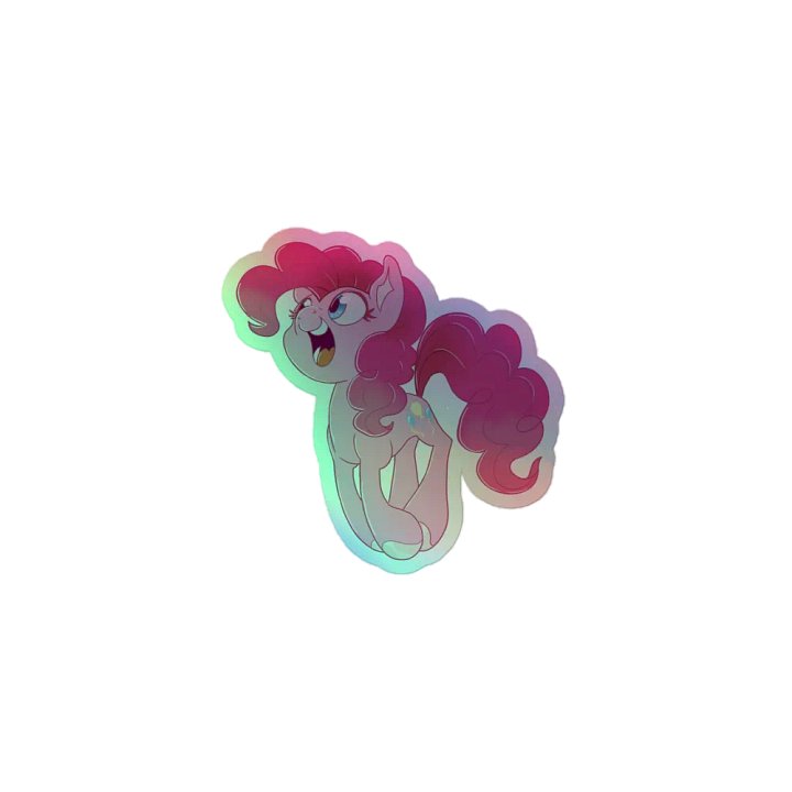 PInkie Pie holographic sticker product image (1)