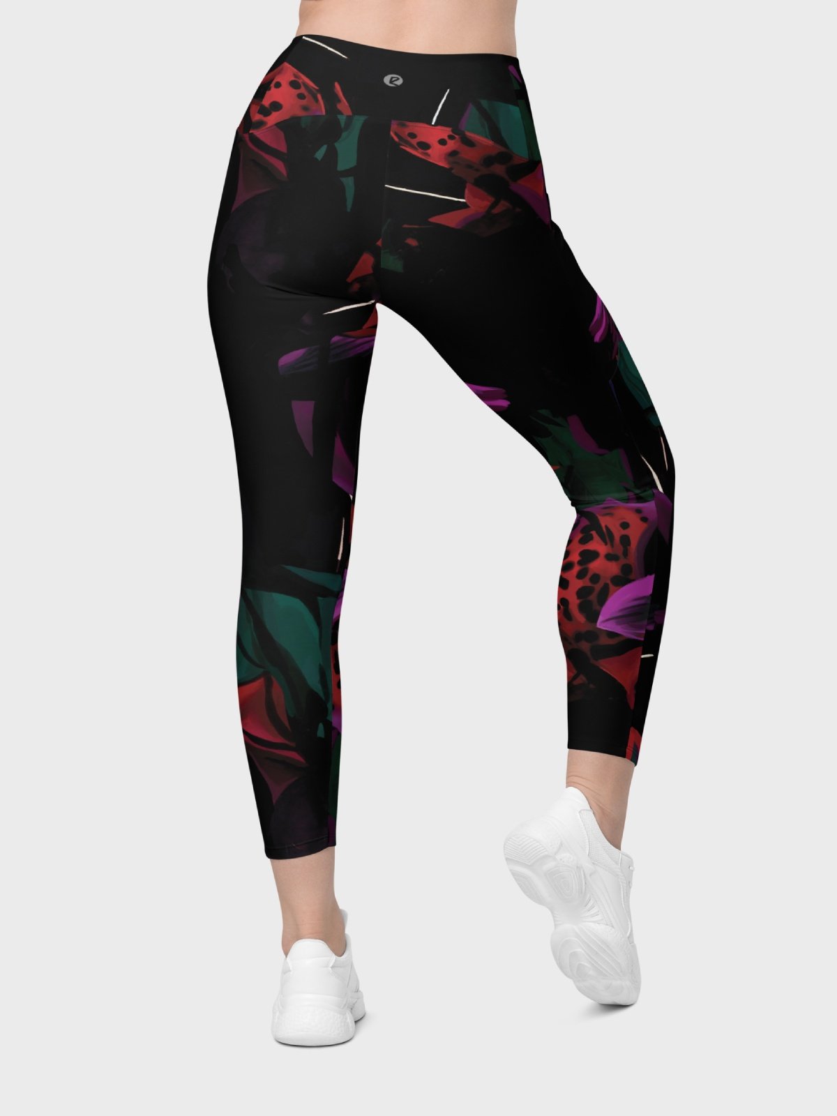Leggings with Pockets "Blosoom At Midnight" product image (7)