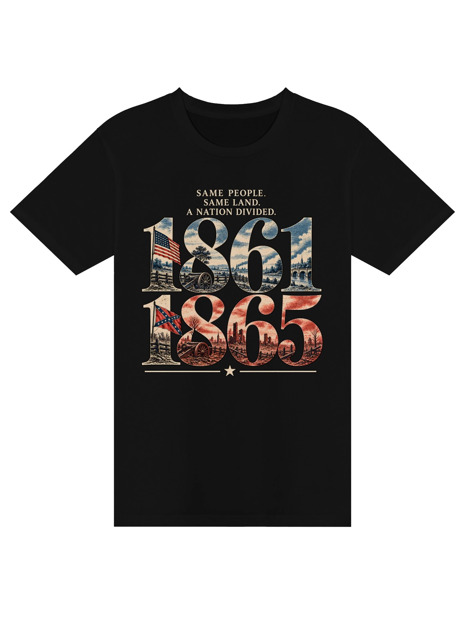A Divided Nation Civil War T-Shirt product image (4)