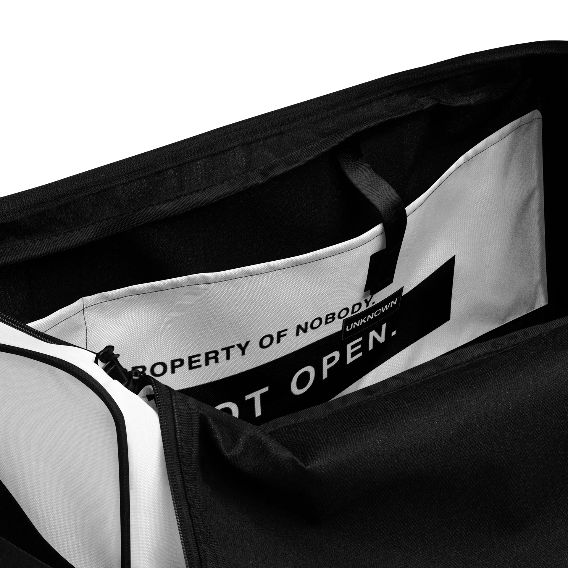 THE UNKNOWN™ — Signature Gym Duffel // White product image (6)