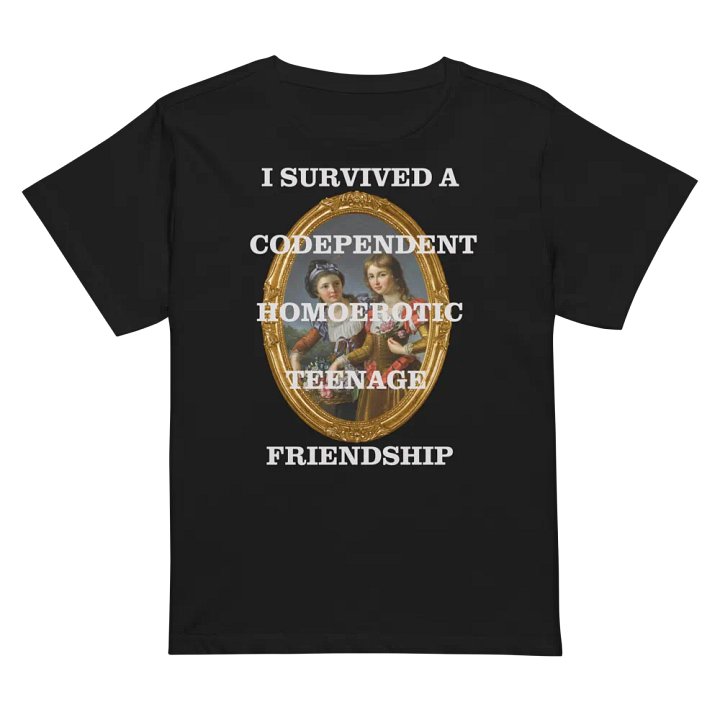 Codependent Homoerotic Teenage Friendship Framed High-Waisted T-Shirt product image (2)