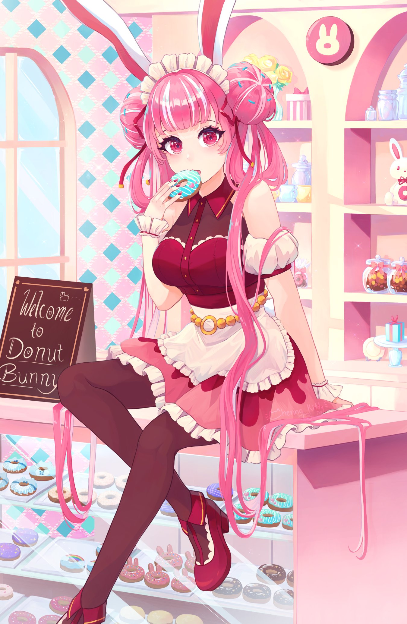 Donut Bunny - Original 11 x 17 Large Print product image (1)