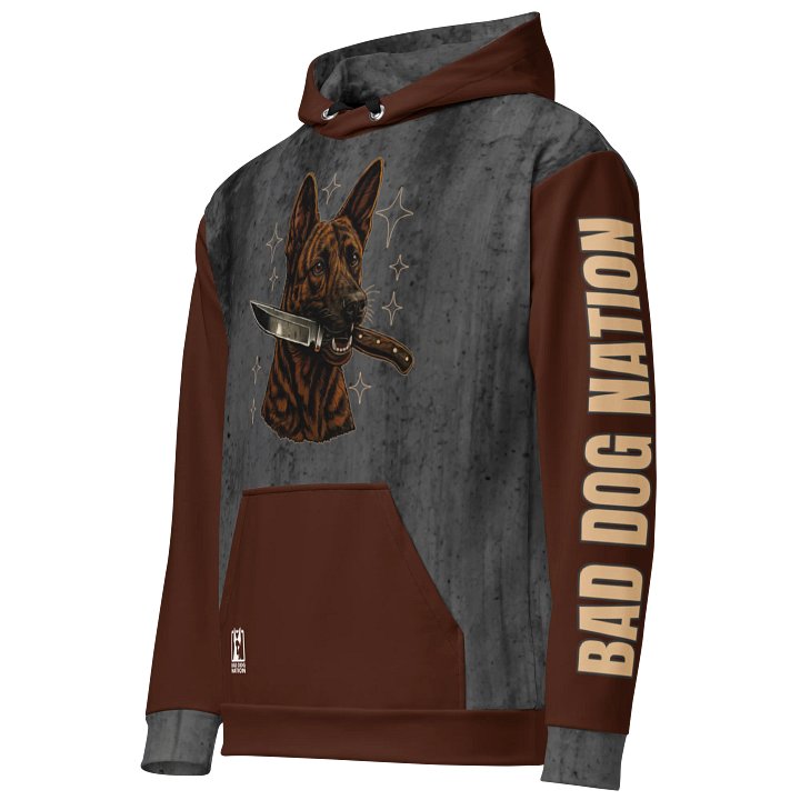 Completely Unhinged Dutch Shepherd - Adult All-Over Print Unisex Hoodie product image (2)