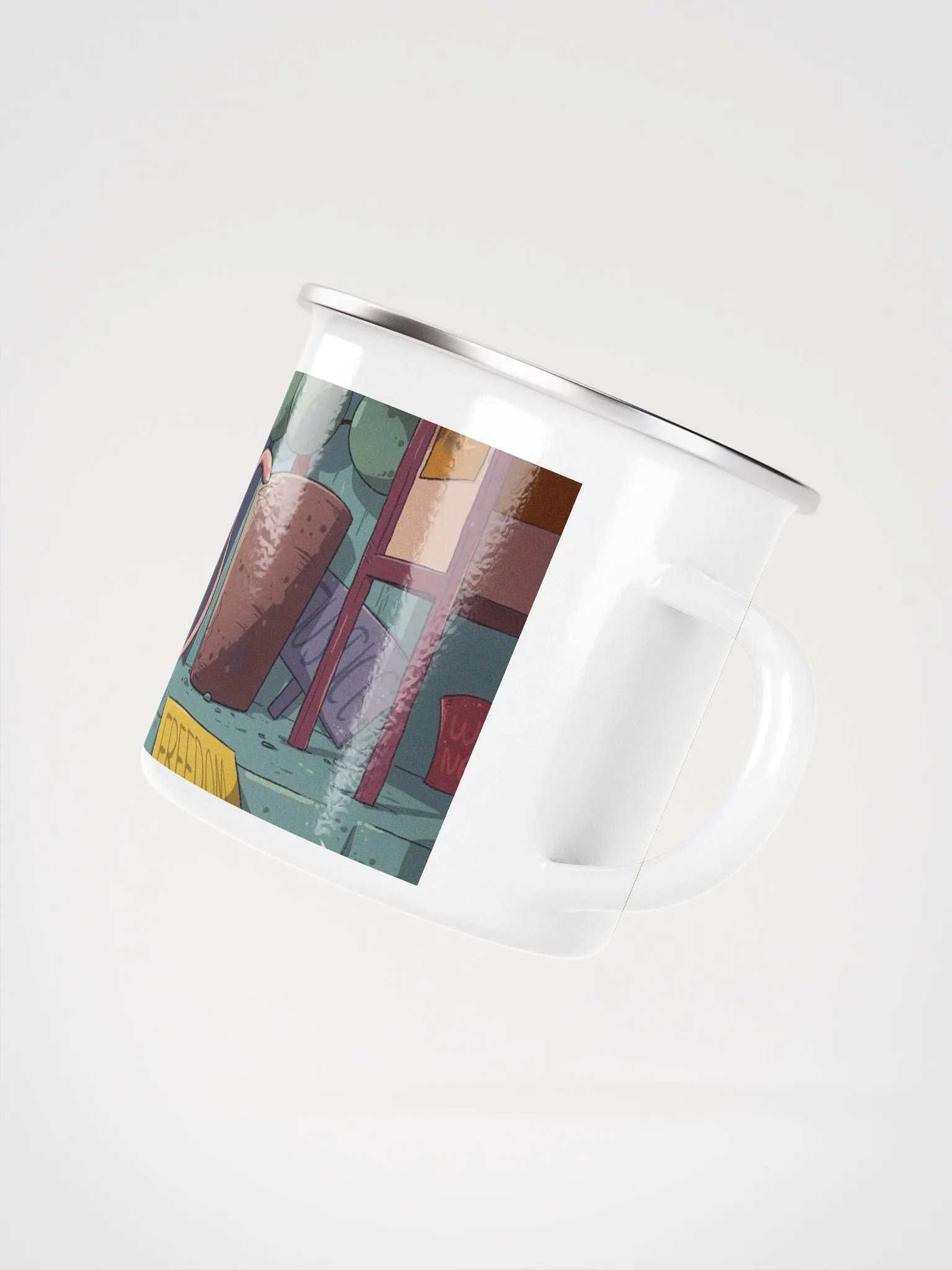 Here for You | Enamel Mug product image (4)
