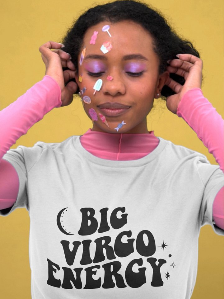 Big Virgo Energy T-Shirt (Black logo) product image (1)