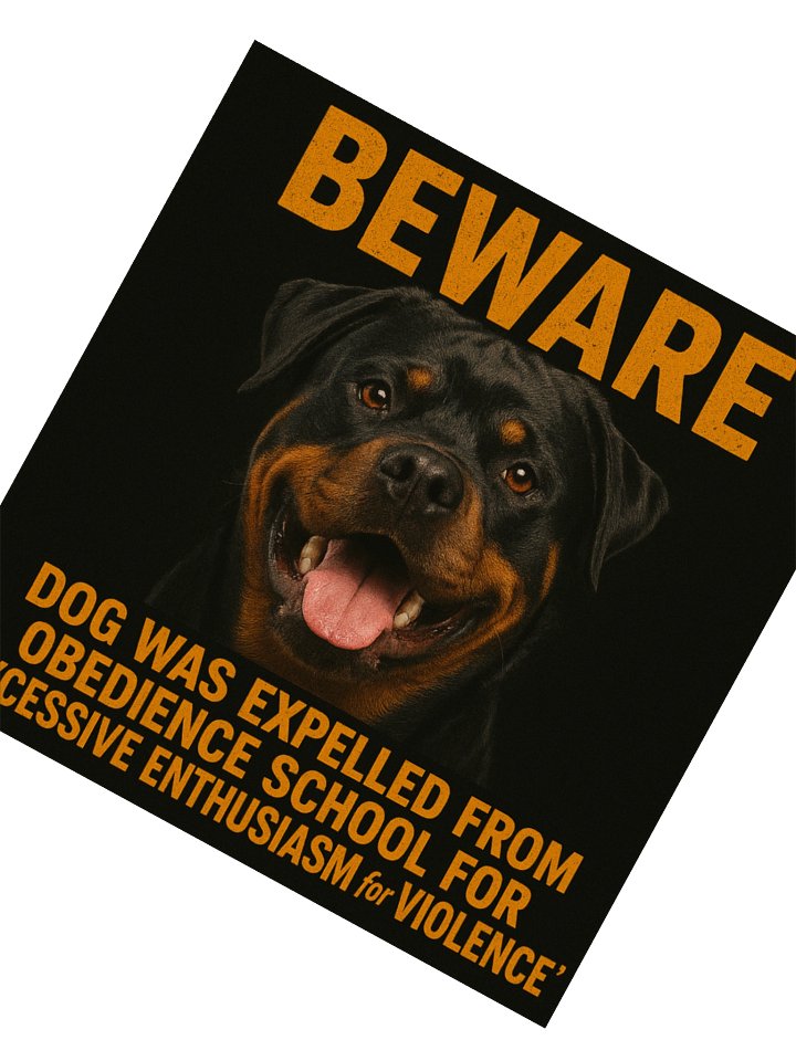 Beware of Rottweiler Sticker product image (5)
