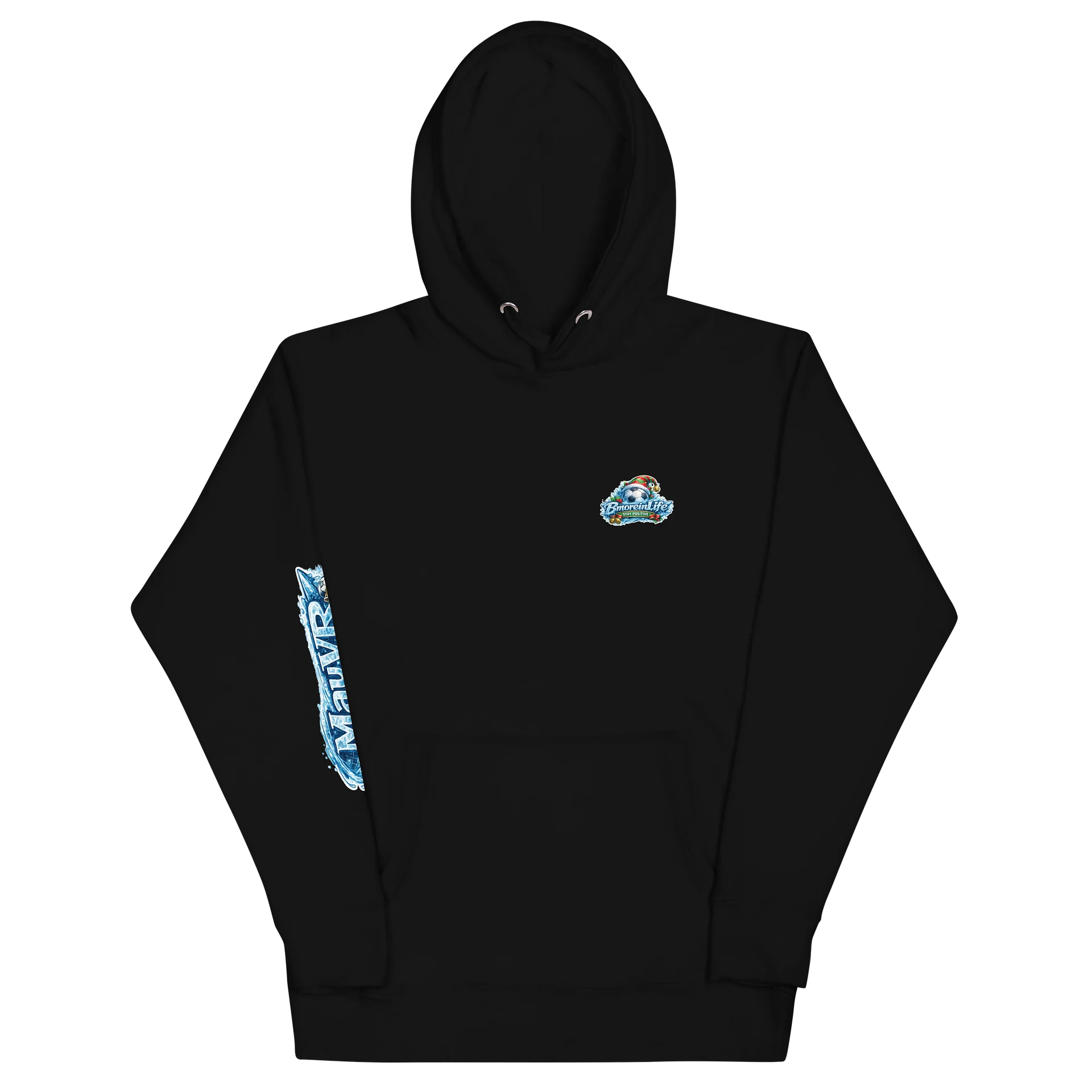 BmoreinLife Custom MayVR Soccer Ice Edition Hoodie – Stay Positive product image (2)