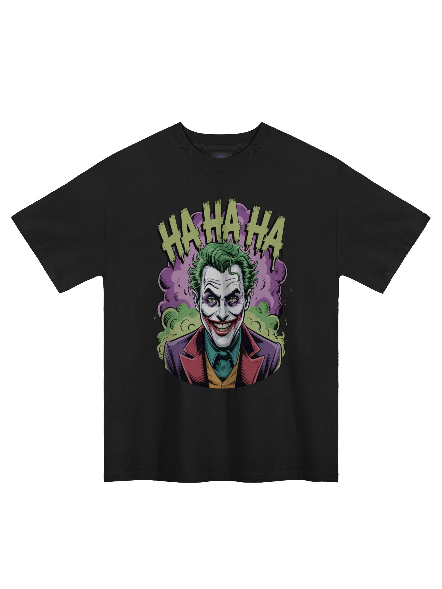 Eternal Echoes: The Joker's Phantom Cackle Oversized Faded T-Shirt product image (3)