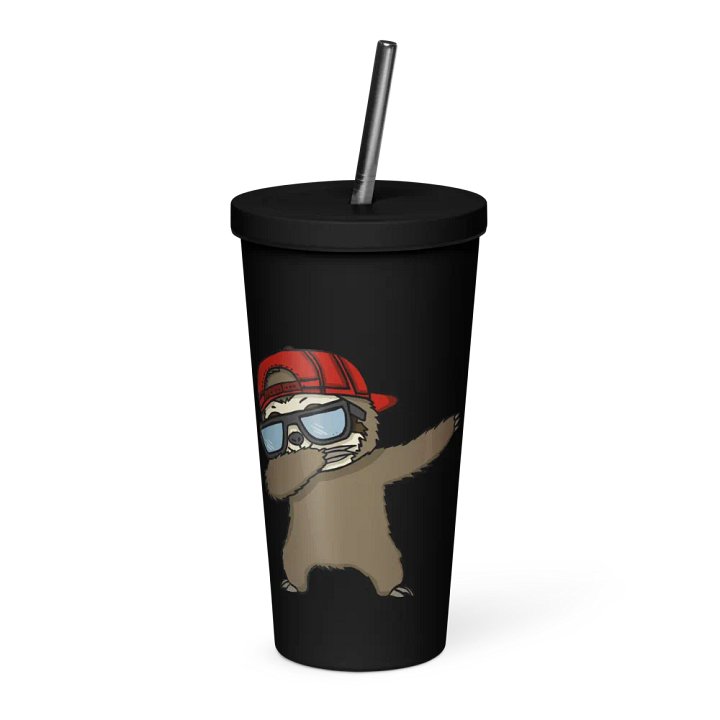 Insulated Tumbler with a Straw - Dab product image (1)