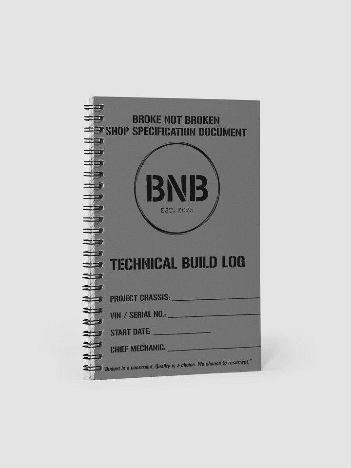 Technical Build Log - Shop Spec | Broke Not Broken product image (2)